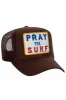 PRAY FOR SURF VINTAGE TRUCKER HAT sold by Aviator Nation
