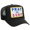 PRAY FOR SURF VINTAGE TRUCKER HAT sold by Aviator Nation