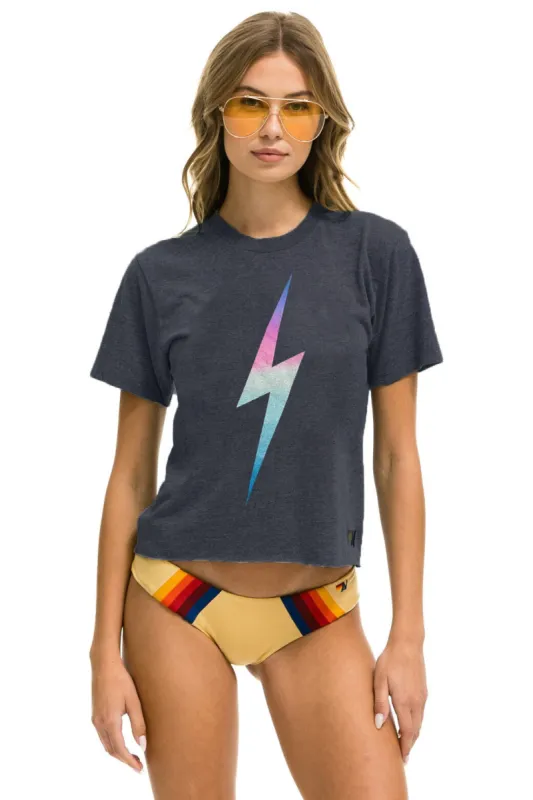 BOLT BOYFRIEND TEE - RAINBOW PINK sold by Aviator Nation