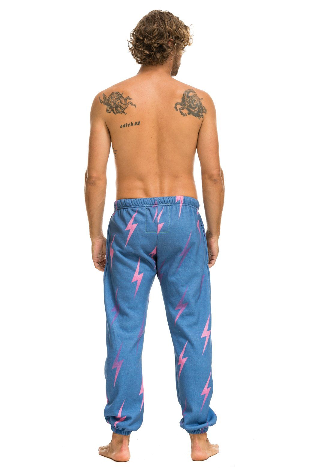 BOLT REPEAT SWEATPANTS - BLUE sold by Aviator Nation product image thumbnail 5