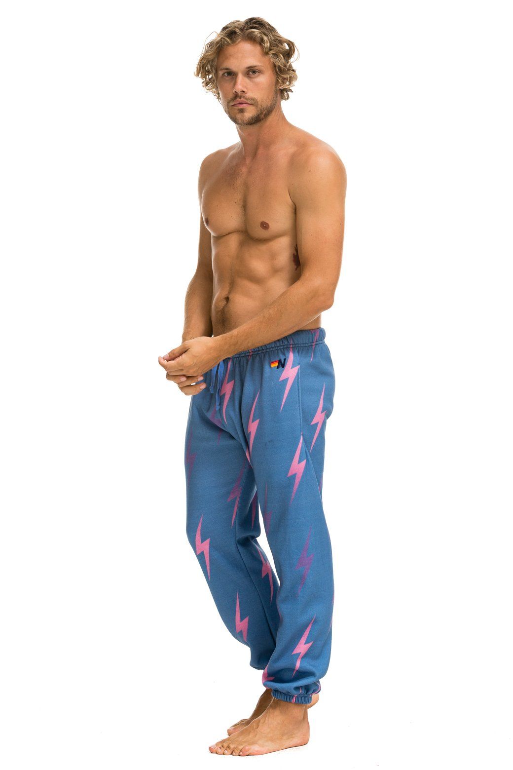BOLT REPEAT SWEATPANTS - BLUE sold by Aviator Nation product image thumbnail 2