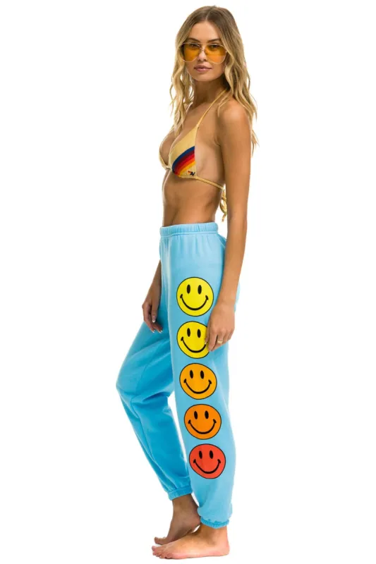 SMILEY SUNSET SWEATPANTS - SKY sold by Aviator Nation