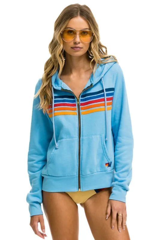 5 STRIPE HOODIE - SKY 2 sold by Aviator Nation