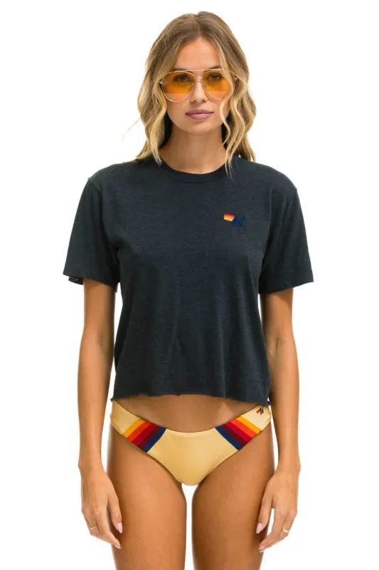 BASIC BOYFRIEND TEE - CHARCOAL sold by Aviator Nation