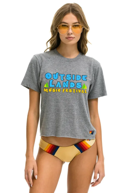 OUTSIDE LANDS 2024 BOYFRIEND TEE - HEATHER GREY sold by Aviator Nation
