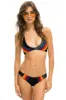 5 STRIPE RACERBACK BIKINI TOP - BLACK sold by Aviator Nation
