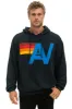 LOGO STITCH PULLOVER RELAXED HOODIE - CHARCOAL sold by Aviator Nation