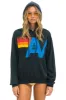 LOGO STITCH PULLOVER RELAXED HOODIE - CHARCOAL sold by Aviator Nation