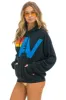 LOGO STITCH PULLOVER RELAXED HOODIE - CHARCOAL sold by Aviator Nation