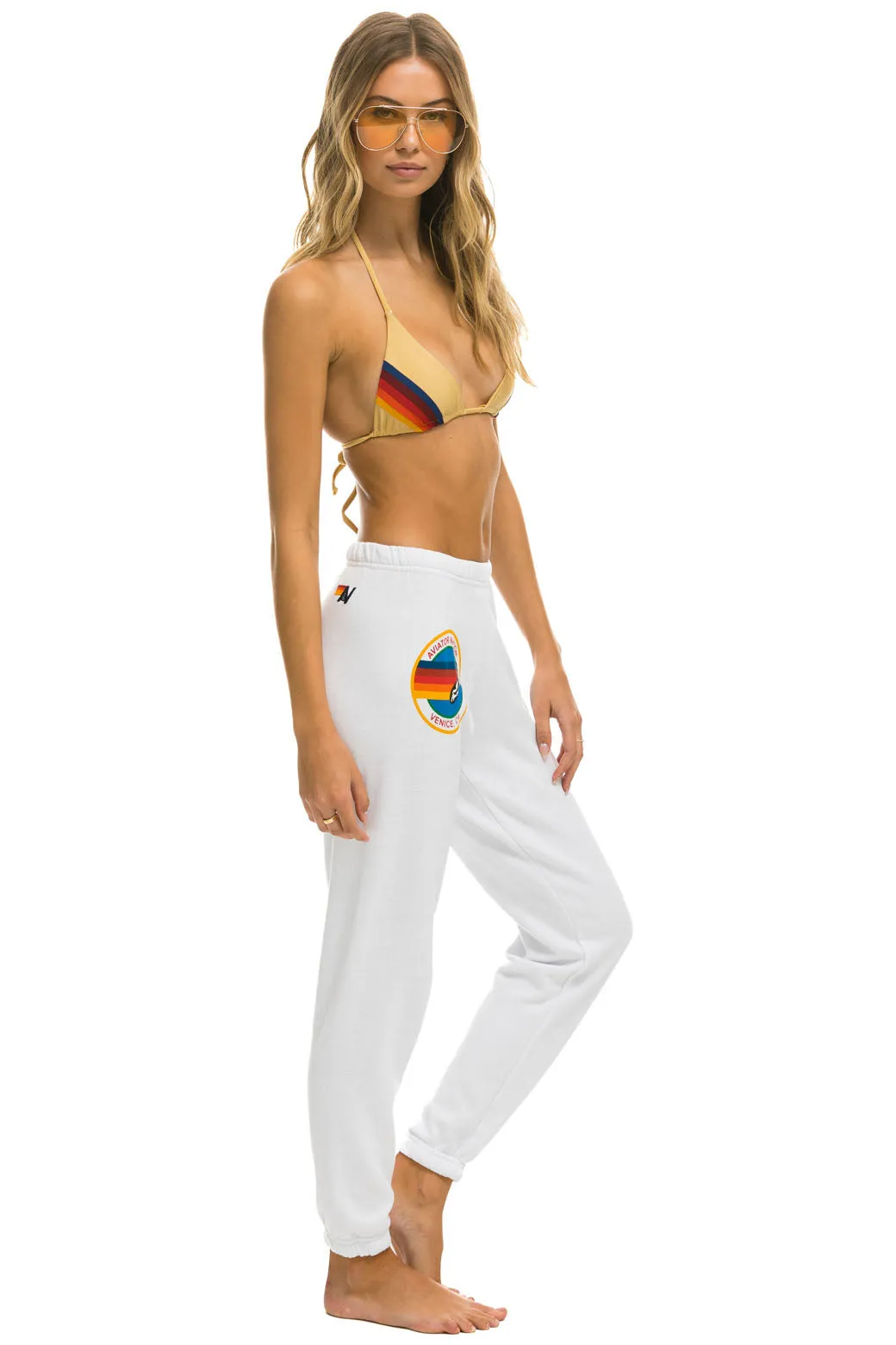 AVIATOR NATION SWEATPANTS - WHITE sold by Aviator Nation product image thumbnail 3