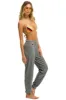 5 STRIPE SWEATPANTS - HEATHER GREY // NEON RAINBOW sold by Aviator Nation