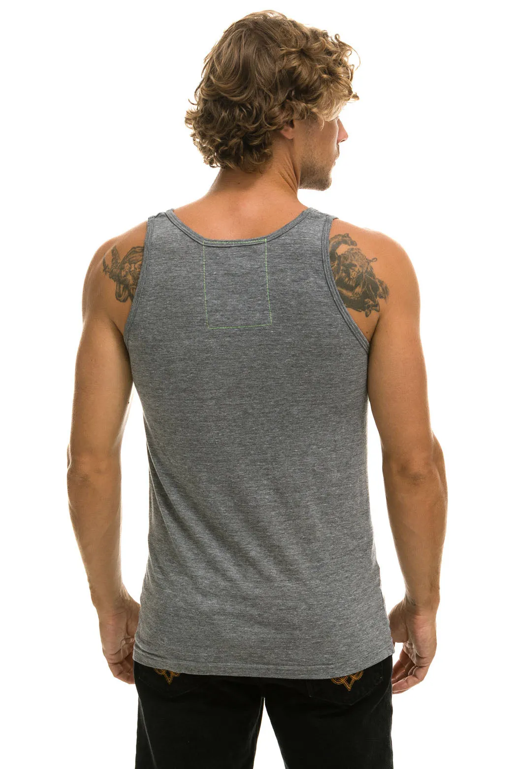 MEN'S ROCK AND ROLL TANK - HEATHER GREY sold by Aviator Nation product image thumbnail 3