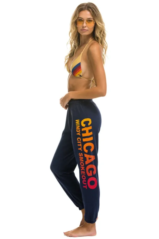 WINDY CITY SMOKEOUT 2024 UNISEX SWEATPANTS - NAVY sold by Aviator Nation