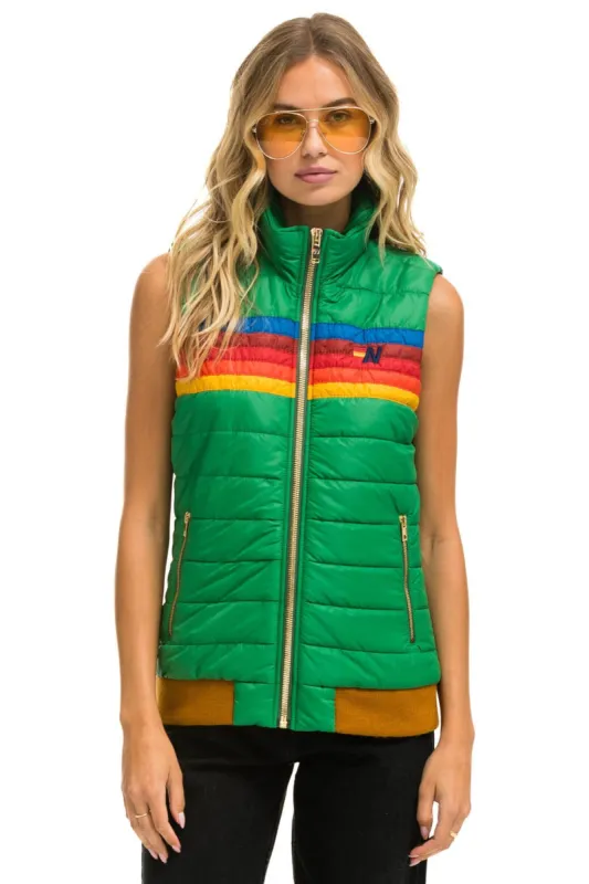 WOMEN'S 5 STRIPE VEST - AMAZON made by Aviator Nation
