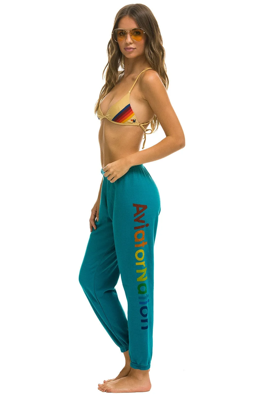 AVIATOR NATION MIAMI - SWEATPANTS TEAL sold by Aviator Nation product image thumbnail 2