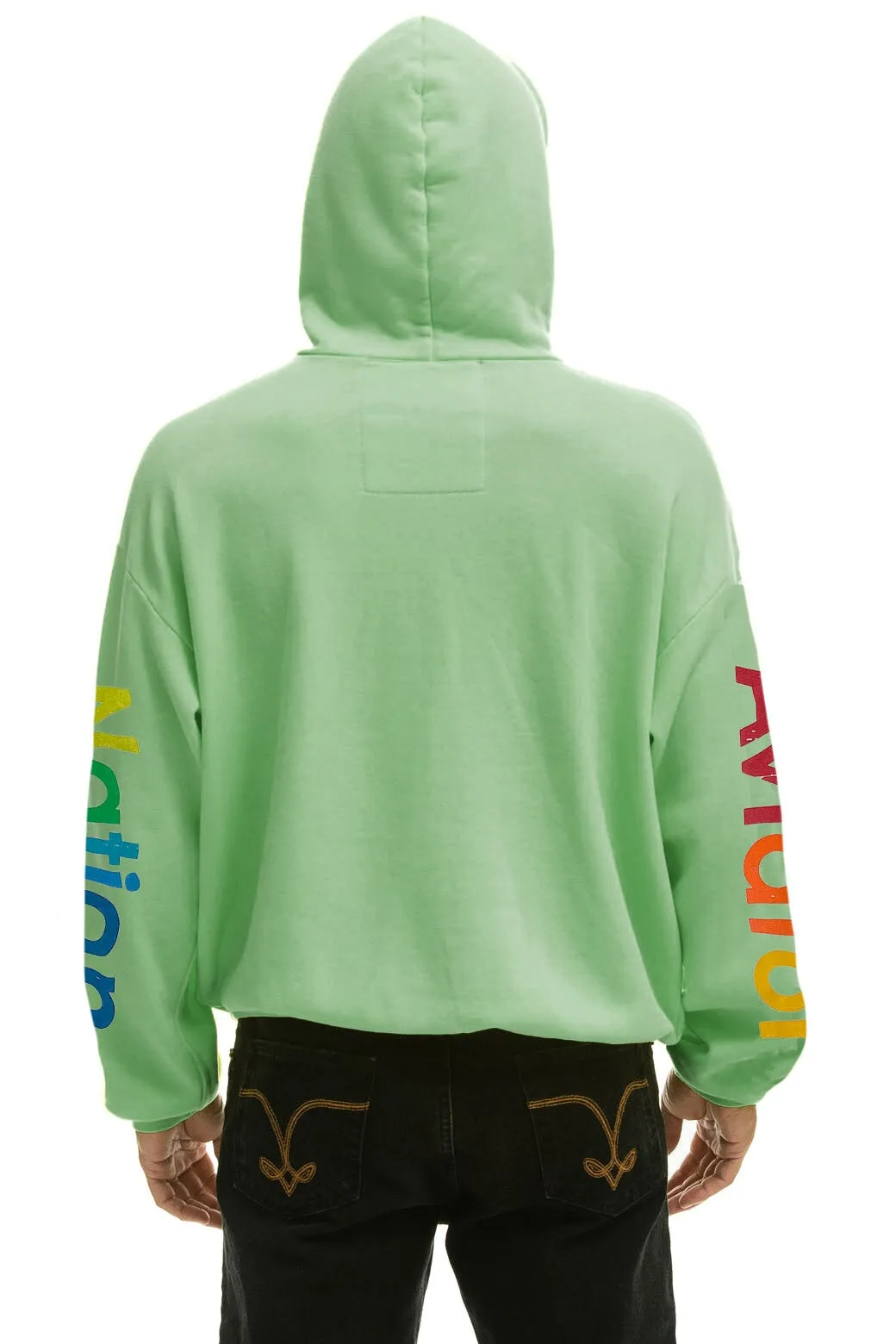 AVIATOR NATION ASPEN RELAXED PULLOVER HOODIE - MINT sold by Aviator Nation product image thumbnail 4