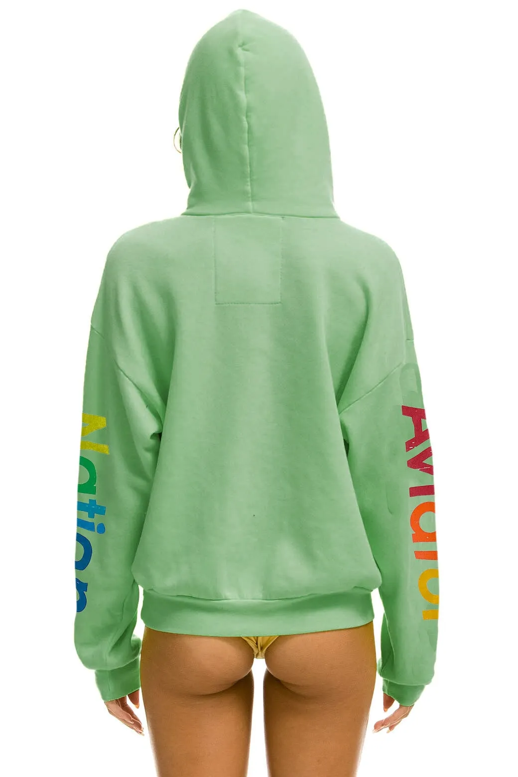AVIATOR NATION ASPEN RELAXED PULLOVER HOODIE - MINT sold by Aviator Nation product image thumbnail 3