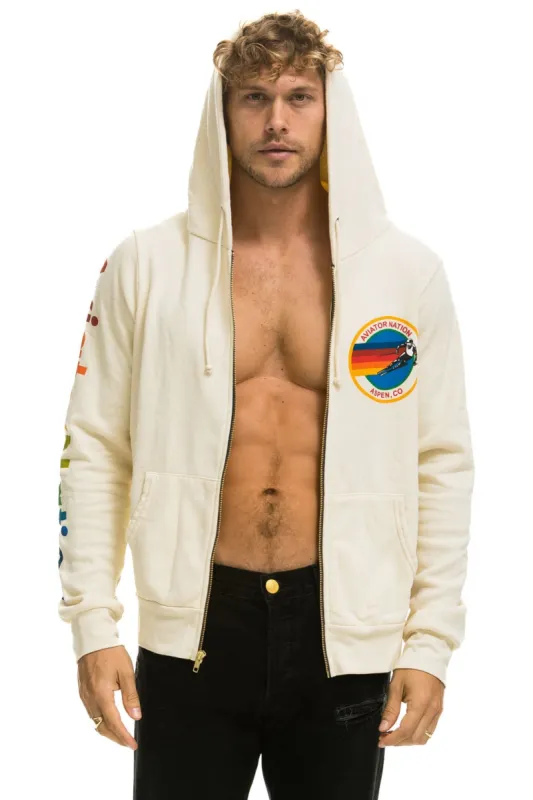 AVIATOR NATION ASPEN HOODIE - VINTAGE WHITE sold by Aviator Nation
