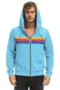 5 STRIPE HOODIE - SKY // YELLOW // PURPLE sold by Aviator Nation