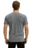 SIGNATURE SMALL CIRCLE LOGO TEE - HEATHER GREY sold by Aviator Nation
