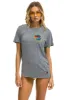 SIGNATURE SMALL CIRCLE LOGO TEE - HEATHER GREY sold by Aviator Nation