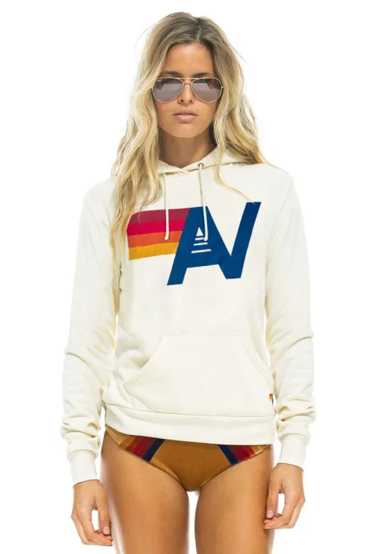 LOGO PULLOVER HOODIE - VINTAGE WHITE sold by Aviator Nation
