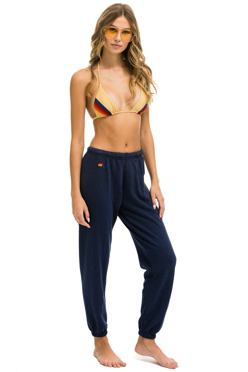SMILEY 2 SWEATPANTS - NAVY sold by Aviator Nation product image thumbnail 2