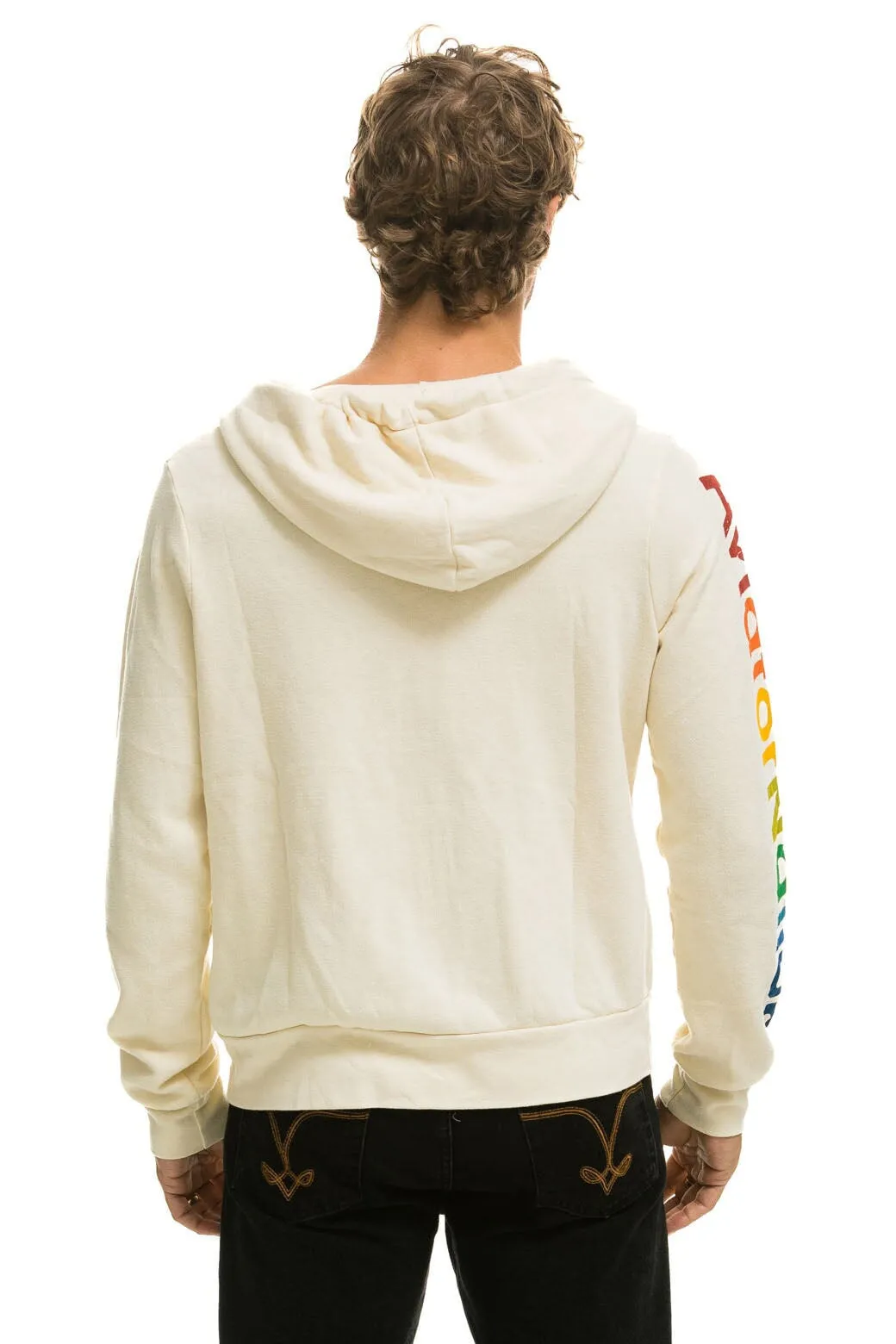 AVIATOR NATION VAIL ZIP HOODIE - VINTAGE WHITE sold by Aviator Nation product image thumbnail 3