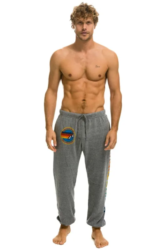 AVIATOR NATION MILL VALLEY SWEATPANTS - HEATHER GREY sold by Aviator Nation