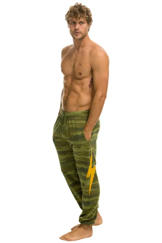 BOLT SWEATPANTS - CAMO sold by Aviator Nation