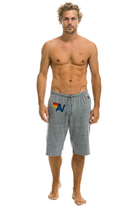 LOGO SWEATSHORTS - HEATHER GREY sold by Aviator Nation