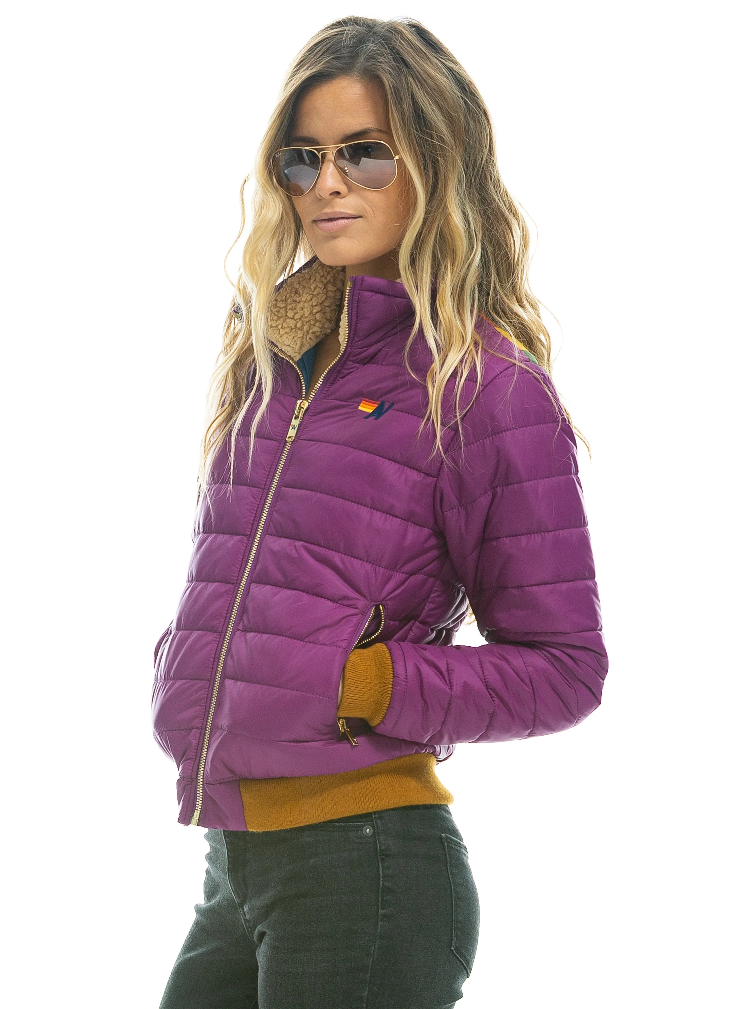 SUNBURST JACKET - GLOXINA sold by Aviator Nation product image thumbnail 2