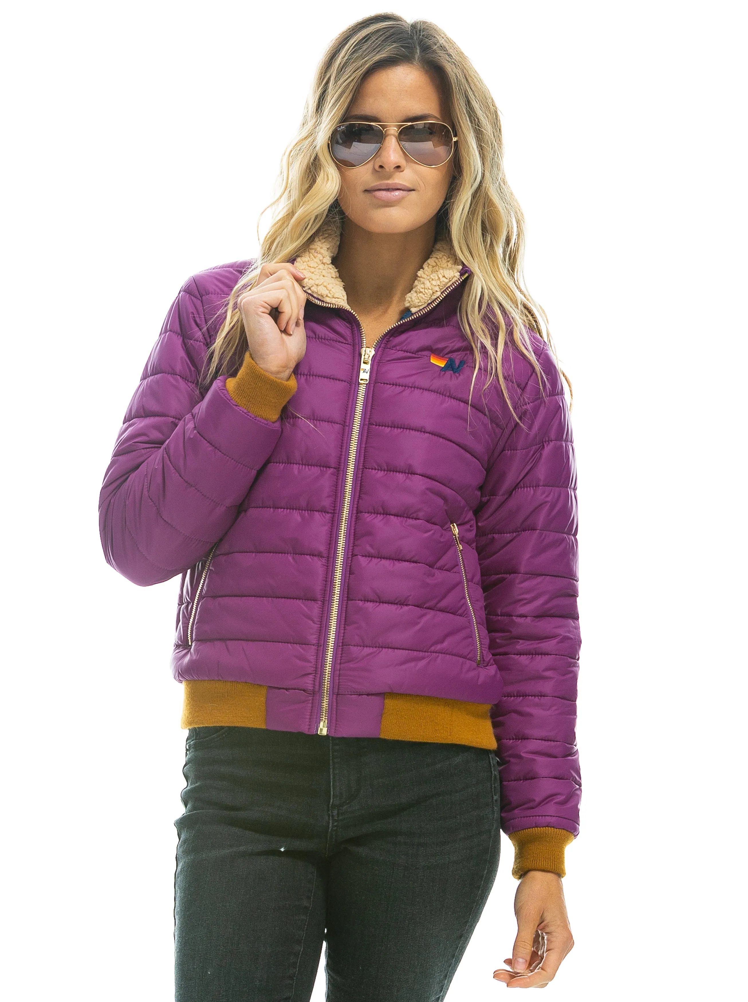 SUNBURST JACKET - GLOXINA sold by Aviator Nation product image thumbnail 5