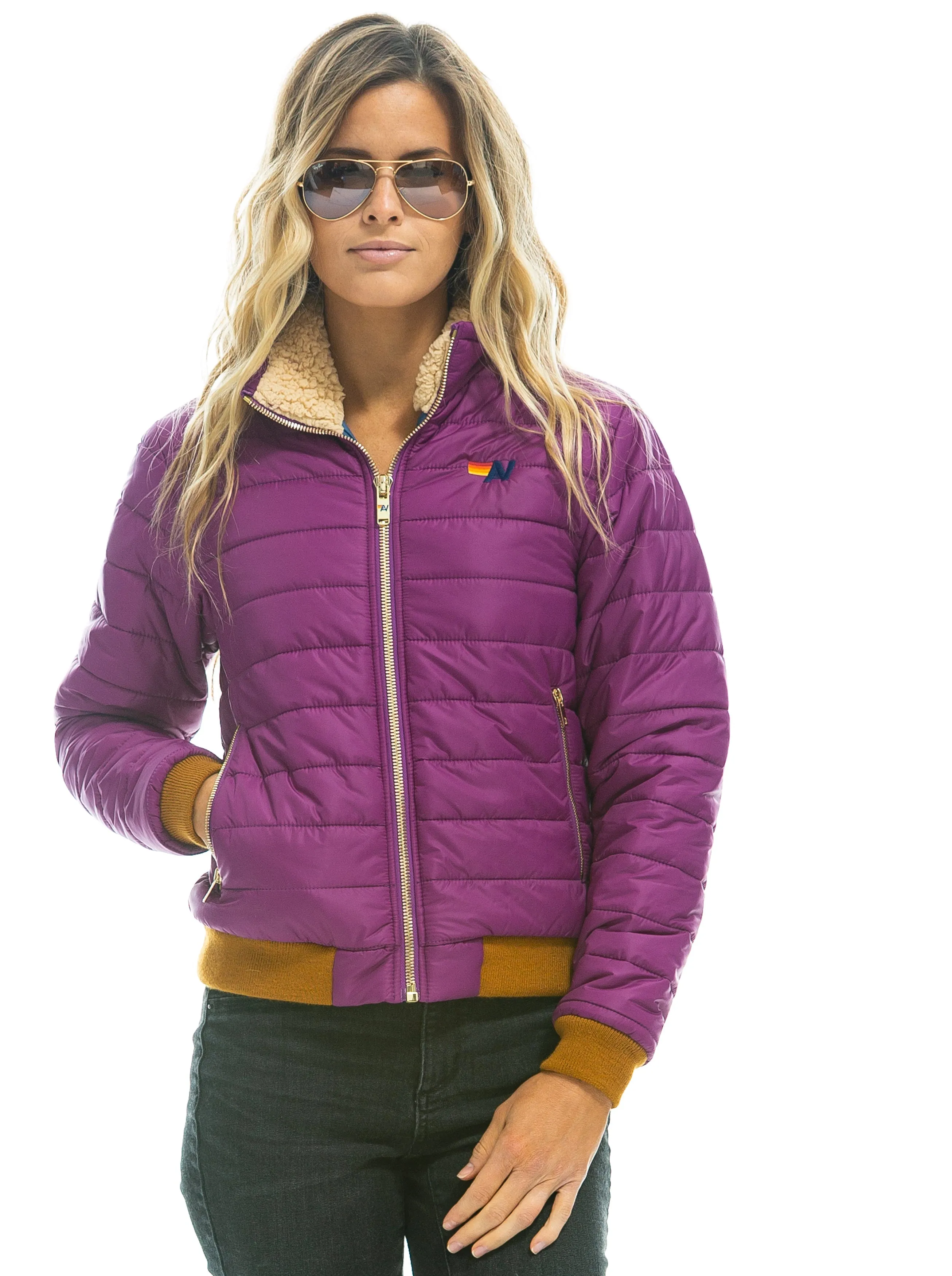 SUNBURST JACKET - GLOXINA sold by Aviator Nation product image thumbnail 4