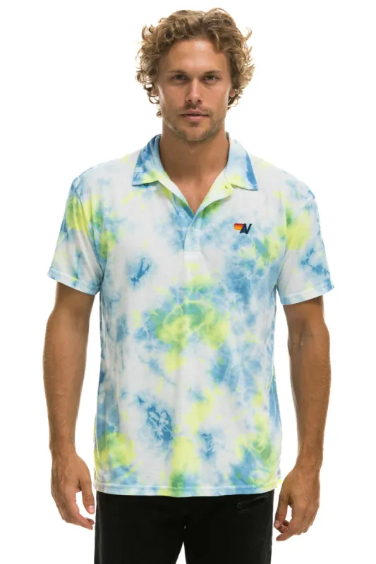 AVIATOR NATION POLO - TIE DYE YELLOW sold by Aviator Nation