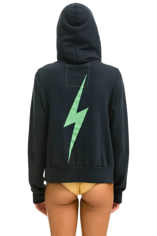 BOLT NINJA PULLOVER HOODIE - CHARCOAL // MINT sold by Aviator Nation