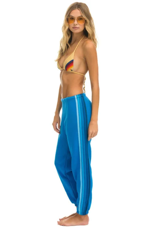 5 STRIPE SWEATPANTS - OCEAN // BLUE sold by Aviator Nation