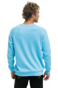 SMILEY 2 CREW SWEATSHIRT - SKY sold by Aviator Nation