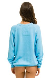SMILEY 2 CREW SWEATSHIRT - SKY sold by Aviator Nation