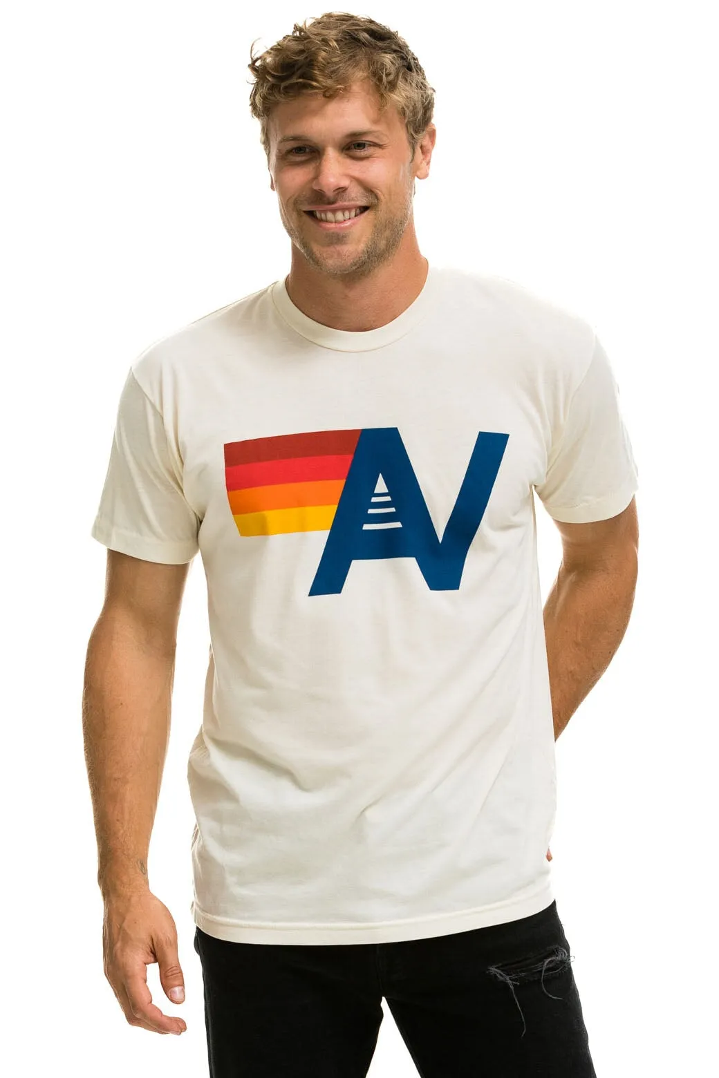 LOGO TEE - VINTAGE WHITE sold by Aviator Nation product image thumbnail 2
