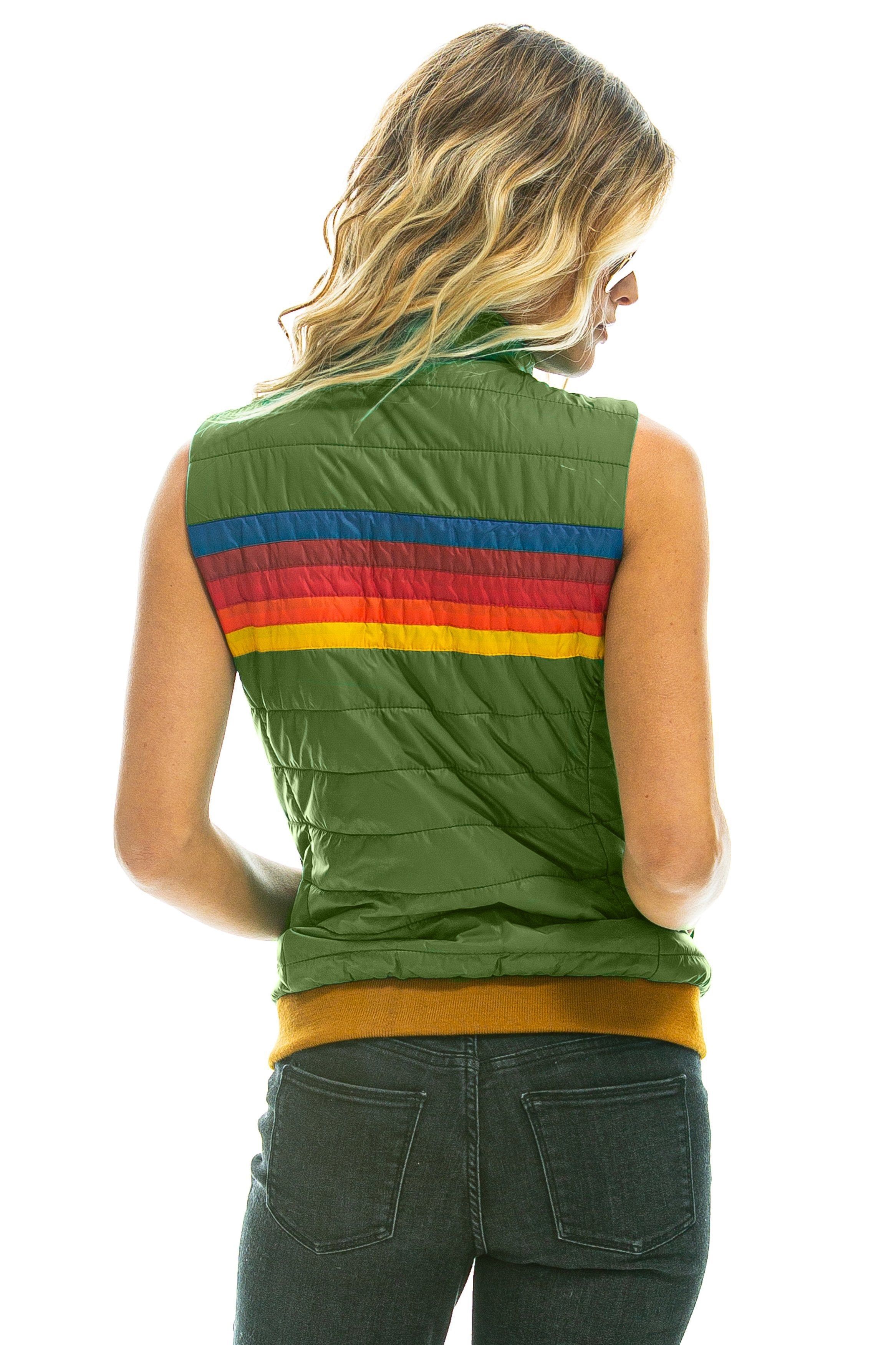 WOMEN'S 5 STRIPE VEST - GARDEN GREEN sold by Aviator Nation product image thumbnail 2