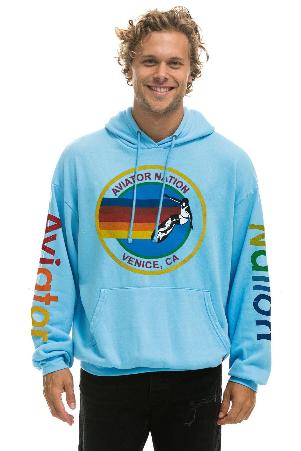 AVIATOR NATION RELAXED PULLOVER HOODIE - SKY sold by Aviator Nation product image thumbnail 2