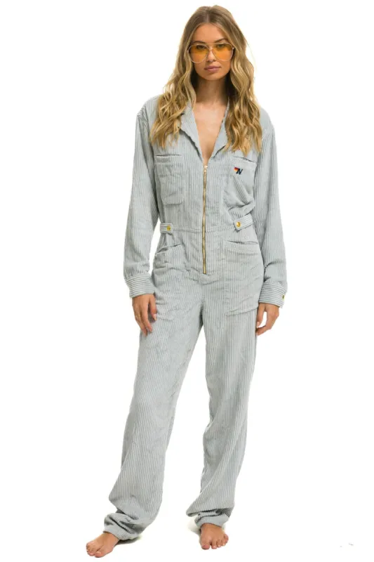 UNISEX CORDUROY FLIGHT SUIT - CLOUD sold by Aviator Nation