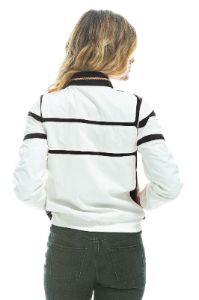 RACER JACKET WHITE // BLACK sold by Aviator Nation