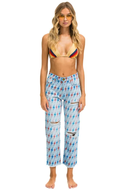 AVIATOR BOLT MID RISE RELAXED SURFER JEAN - SUPER LIGHT sold by Aviator Nation