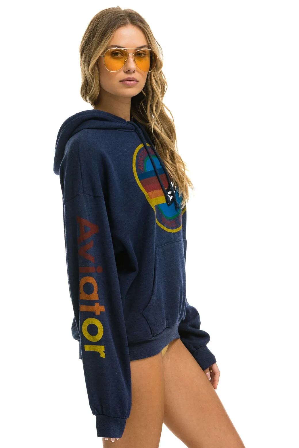 AVIATOR NATION  RELAXED PULLOVER HOODIE - NAVY sold by Aviator Nation product image thumbnail 5