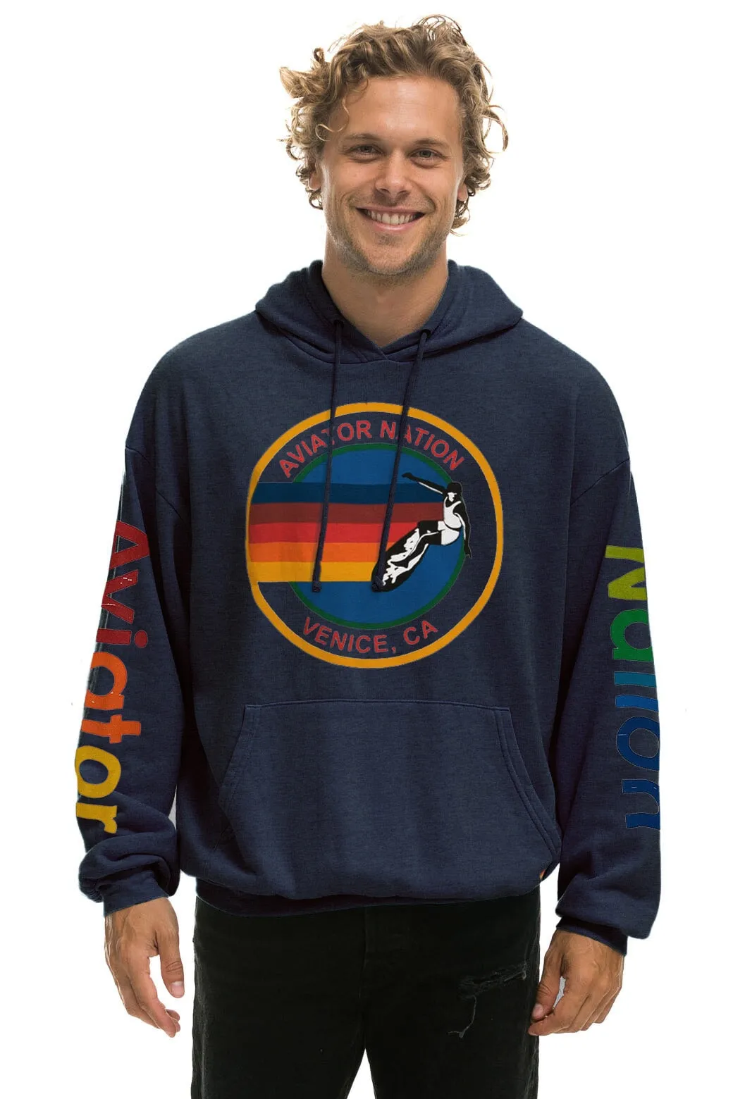 AVIATOR NATION  RELAXED PULLOVER HOODIE - NAVY sold by Aviator Nation product image thumbnail 2