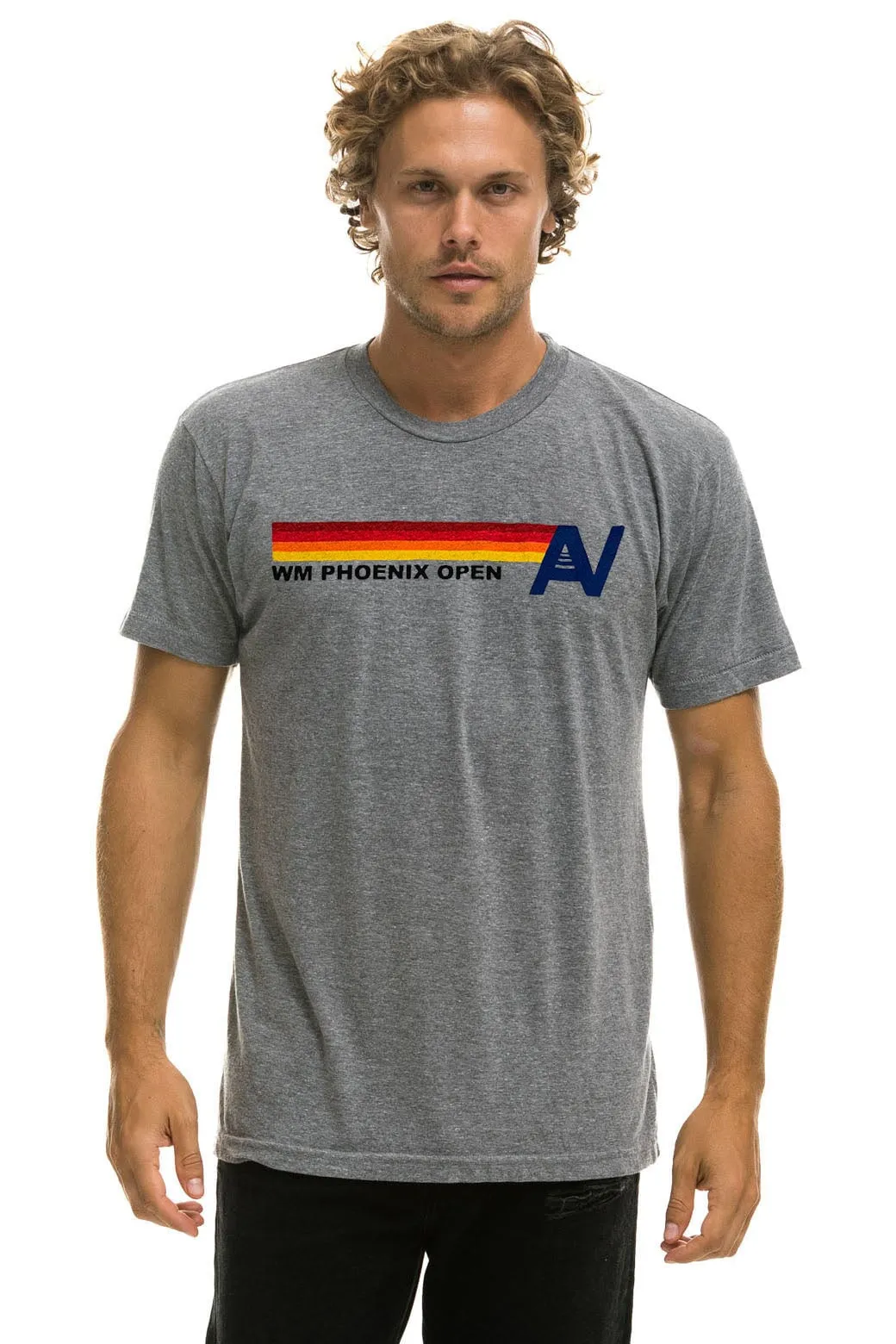 WASTE MANAGEMENT OPEN 2024 UNISEX CREW TEE - HEATHER sold by Aviator Nation product image thumbnail 2