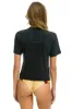 RIDE LOGO WHITE BOYFRIEND TEE - CHARCOAL sold by Aviator Nation
