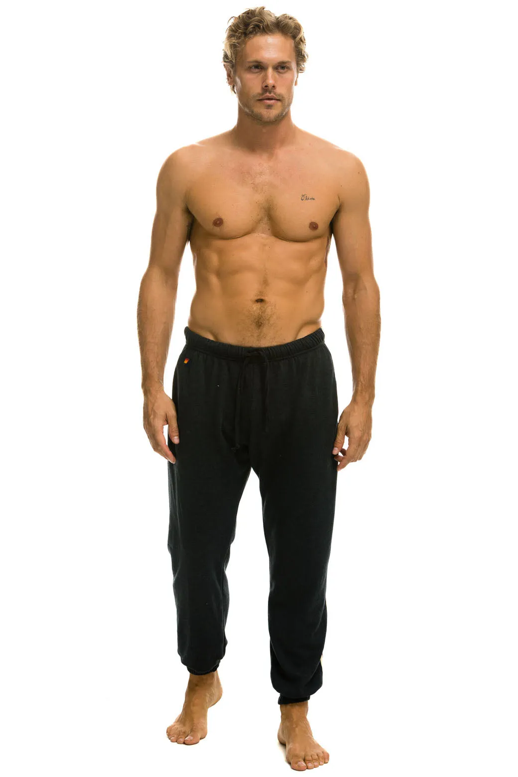 5 STRIPE SWEATPANTS - CHARCOAL // GREY sold by Aviator Nation product image thumbnail 2